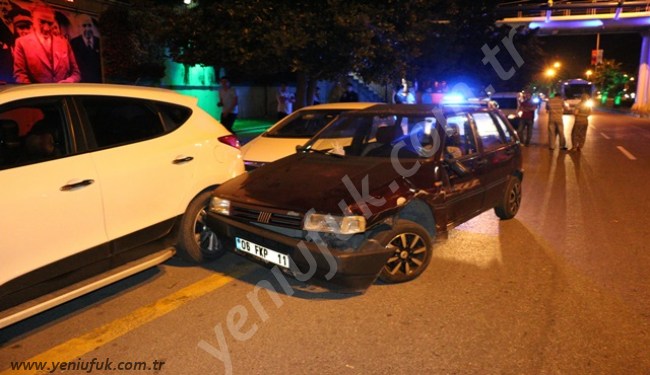 SARHOŞ SÜRÜCÜ 4 ARACA HASAR VERDİ