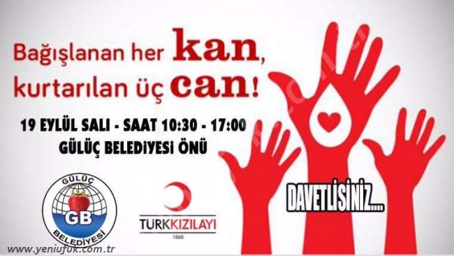GÜLÜÇ BELEDİYESİNDEN KAN BAĞIŞI KAMPANYASI