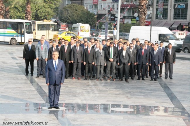 MİLLİ EĞİTİM ATATÜRK ANITI’NA ÇELENK SUNDU…