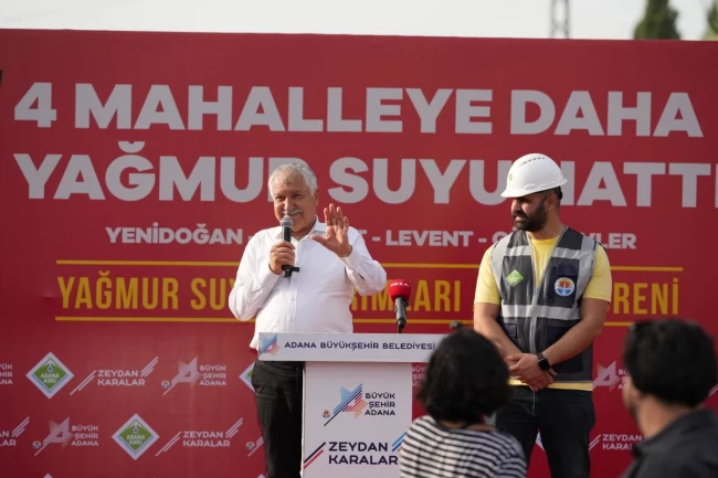 Adana Büyükşehir'den 4 mahalleye altyapı hizmeti