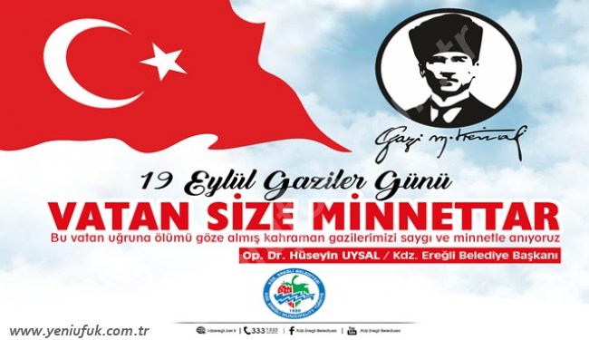 UYSAL’DAN GAZİLER GÜNÜ MESAJI..