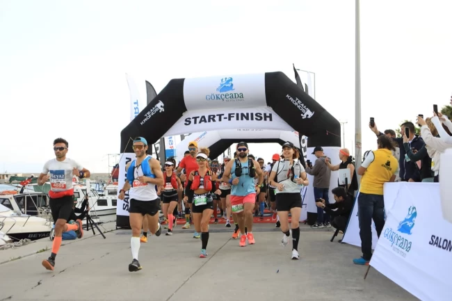 Gökçeada Ultra Trail'de koşu rüzgarı ikinci kez esti