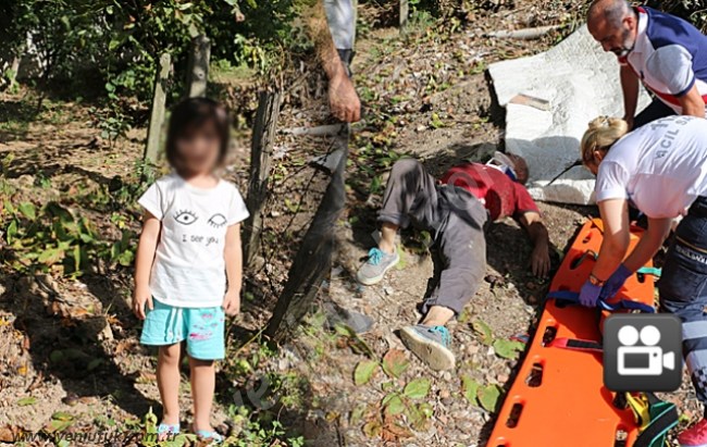 AĞAÇ BUDARKEN, AYAĞI KAYDI..