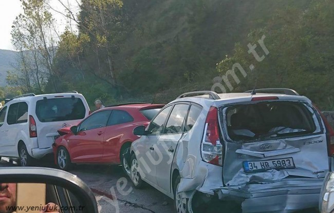 ZONGULDAK YOLUNDA ZİNCİRLEME KAZA!..