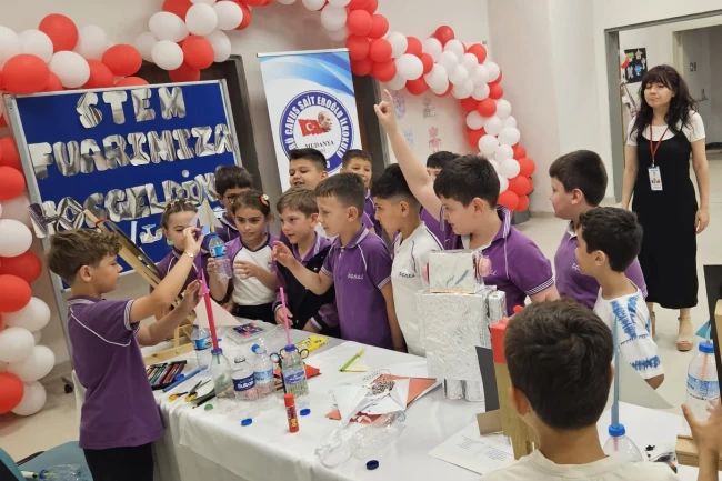 Bursa Mudanya'da minik mucitler STEM Fuarı'nda buluştu