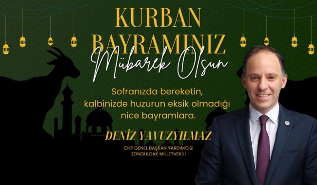 Deniz Yavuzyılmaz Kurban Bayramını kutlar