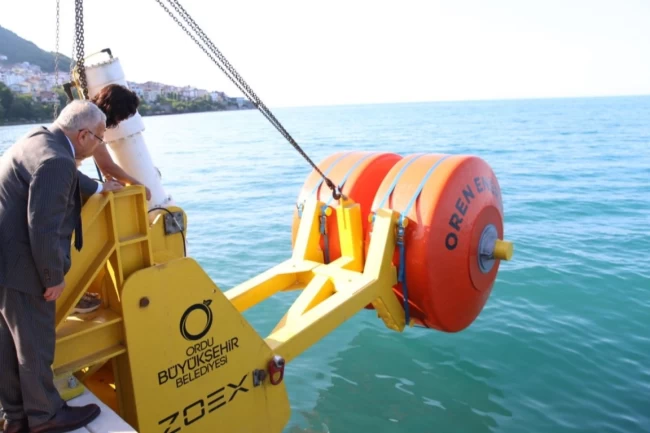 Ordu'da dalgalardan enerji üretiliyor