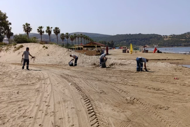 Efes Selçuk'ta bayram sonrası temizlik seferberliği