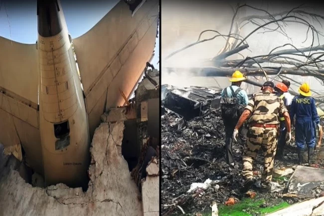 Hindistan'da uçak kazası! Kurtulan olmadığı düşünülüyor!