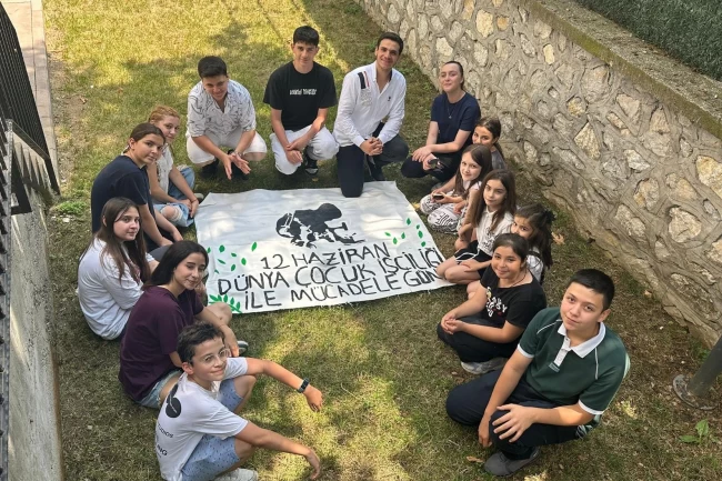 Bursa'da çocuk işçiliğine karşı farkındalık atölyesi