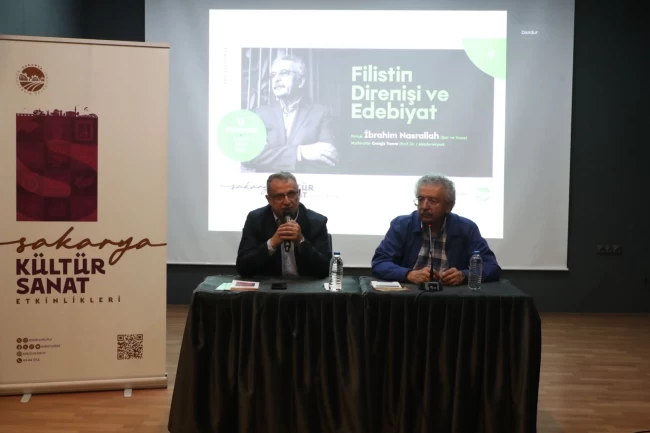 Sakarya'da Filistin direnişi ve edebiyat üzerine söyleşi