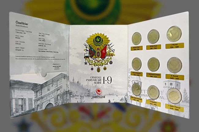 Darphane'den 'Osmanlı Padişahları Bimetal Hatıra Para'ları satışa çıkıyor