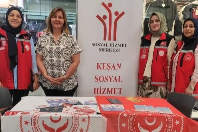 Edirne Keşan Sosyal Hizmet Merkezi'nden KİPA AVM'de tanıtım standı