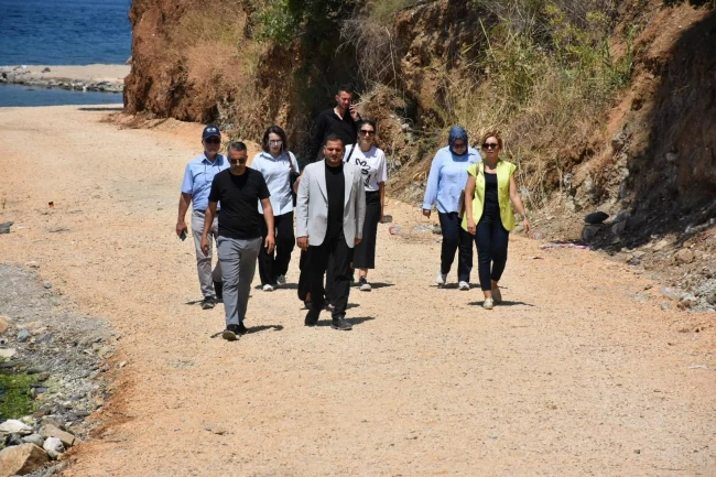 Bursa Gemlik'te yeni sahil yolu için altyapı hazırlığı