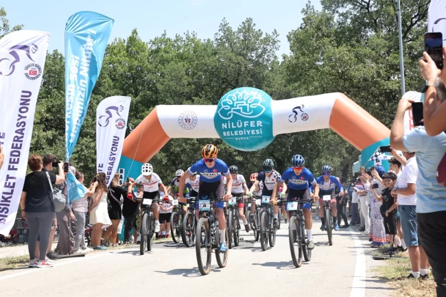 Bursa Nilüfer'de 1. Bölge Bölgesel Dağ Bisikleti Şampiyonası nefes kesti