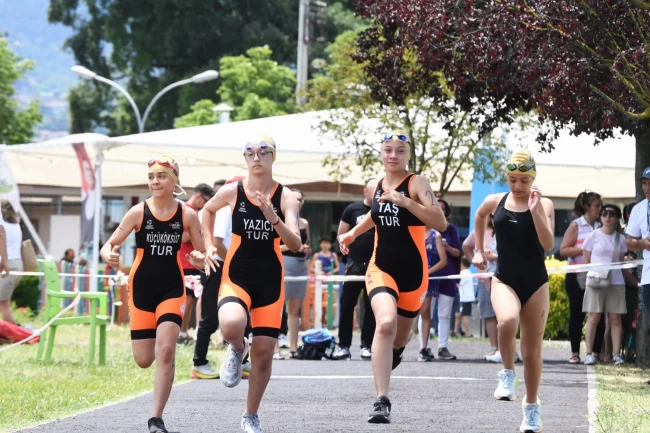 Bursa Osmangazi'de Biathle rüzgarı esti