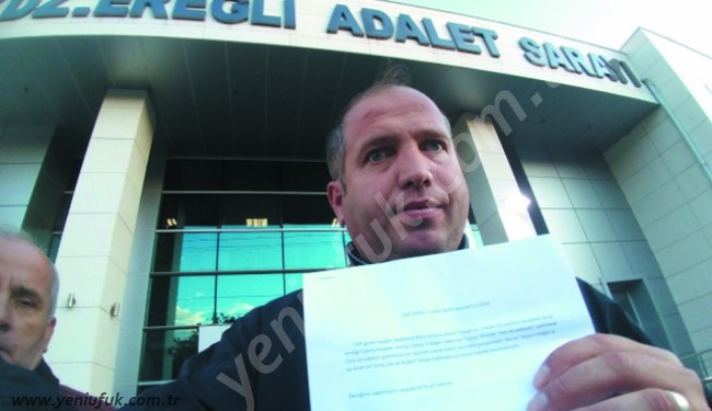 TEZCAN'A, EREĞLİ'DEN SUÇ DUYURUSU..