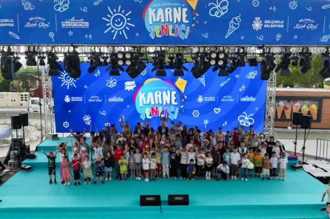 Konya Selçuklu'da çocuklar tatile coşkuyla başladı