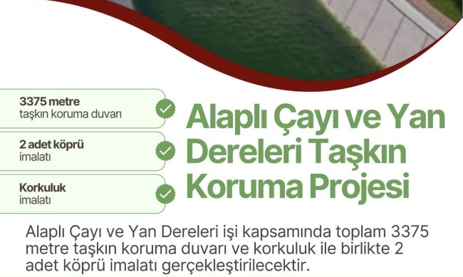 Alaplı Çayı ve Yan Dereleri Taşkın Koruma Projesi