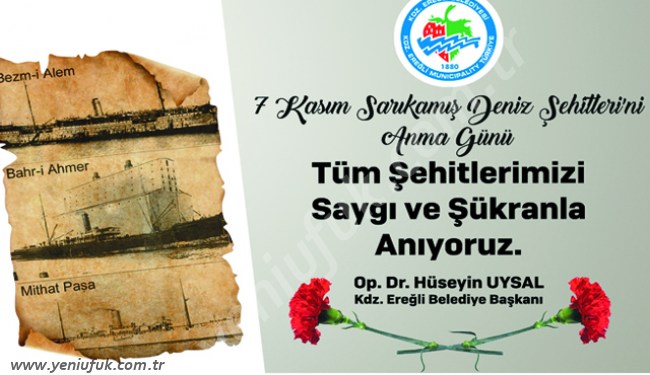 SARIKAMIŞ DENİZ ŞEHİTLERİ ANILACAK.