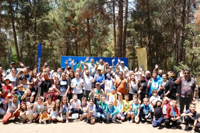 Konya'da Aile Oryantiringi'nde aileler kıyasıya yarıştı