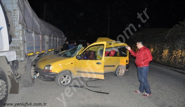 FECİ KAZA 1 ÖLÜ 3 YARALI