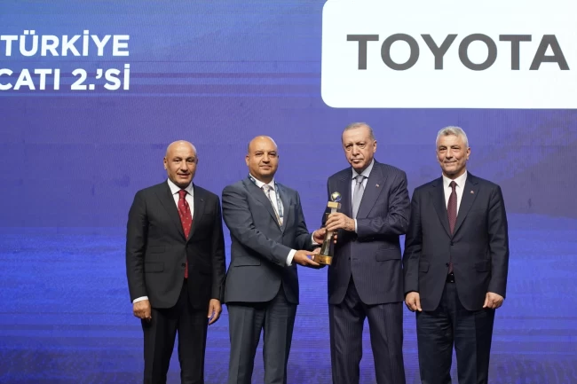 Toyota Türkiye ihracatta şampiyonlar arasında 2'nci oldu
