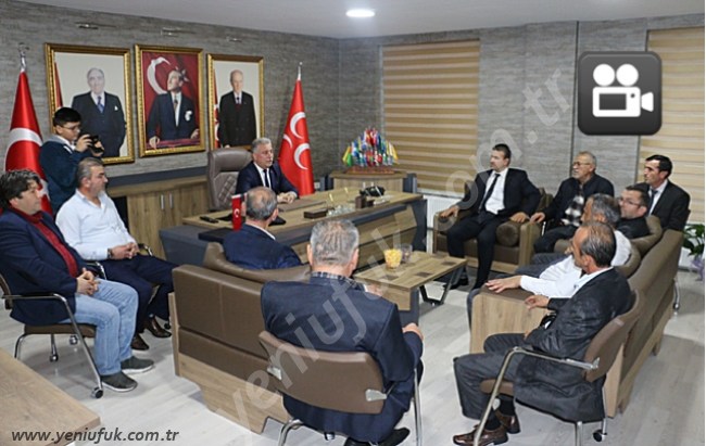 EREĞLİ KÖY VE MAHALLE MUHTARLARI DERNEĞİ, MHP'Yİ ZİYARET ETTİ.