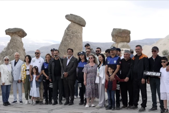 Nevşehir Ürgüp'te klasik otomobil rüzgarı esti