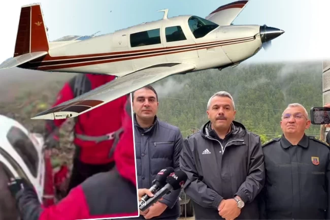 Rize-Erzurum sınırında düşen uçak bulundu... Kadın yolcu kurtarıldı, pilot hayatını kaybetti!