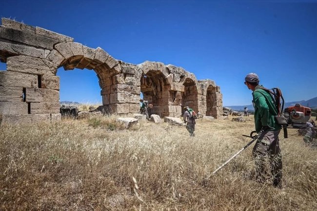 Laodikya'da Antik Kentinde yangın önlemi