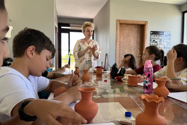 Bursa Nilüfer'de çocuklar arkeoloji ile tanışıyor