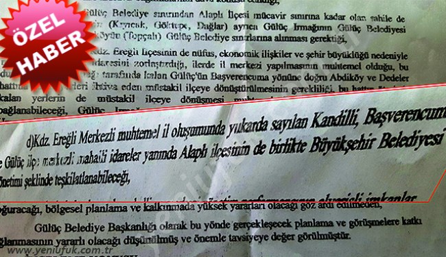 “EREĞLİ İL DEĞİL, BÜYÜKŞEHİR STATÜSÜNDEDİR!..”