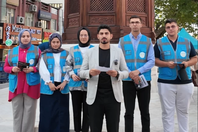 AK Parti Osmangazi Gençliğinden broşürlü vicdan çağrısı