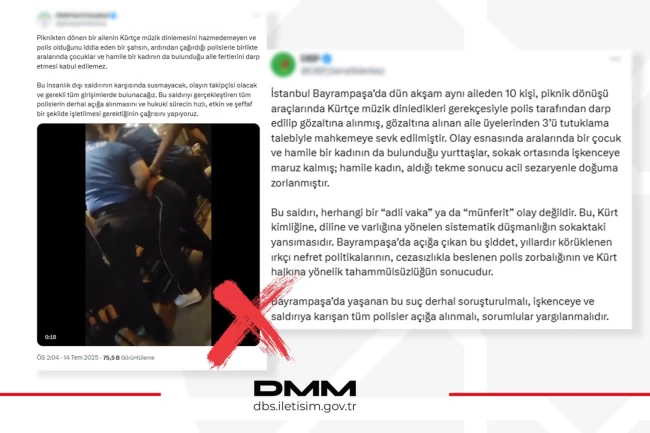 DMM: Bayrampaşa'daki iddialar gerçeği yansıtmıyor