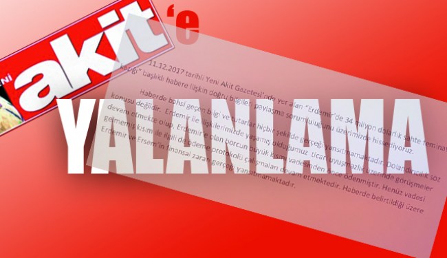 "HABER GERÇEK DIŞI!.."