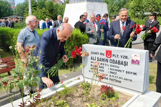 Ordu'da şehitlerimiz dualarla yad edildi
