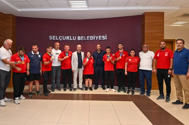 Konya Selçuklu'da özel sporcular ağırlandı