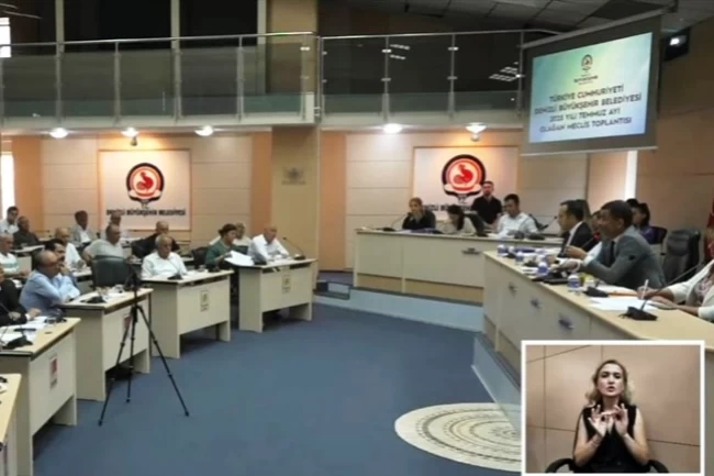 Denizli'de meclis yayınlarında işaret dili desteği