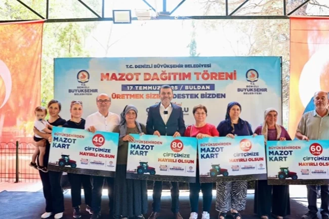 Denizli Büyükşehir'den Buldanlı çiftçiye mazot desteği