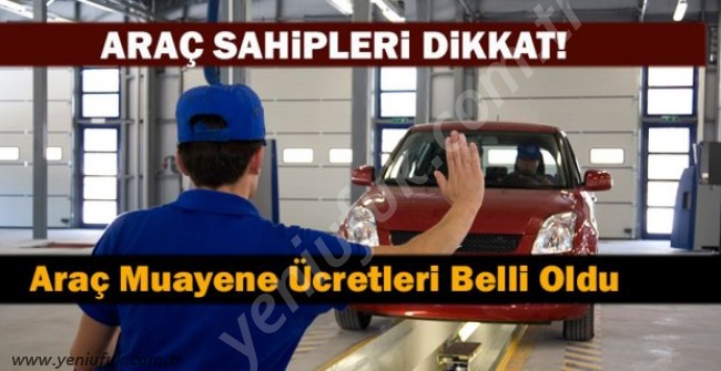 YENİ YILDAN İTİBAREN GEÇERLİ OLACAK..MUAYENE ÜCRETLERİNE ZAM..