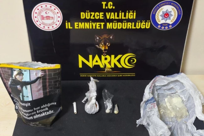 Düzce'de uyuşturucuya 1 tutuklama