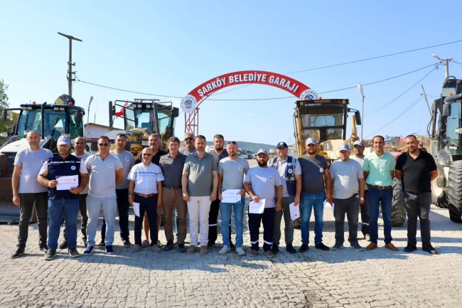 Tekirdağ Şarköy'ün kahraman personeline takdir belgesi