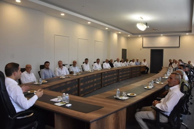 Sason muhtarlarından Kaymakam Başar'a teşekkür ziyareti