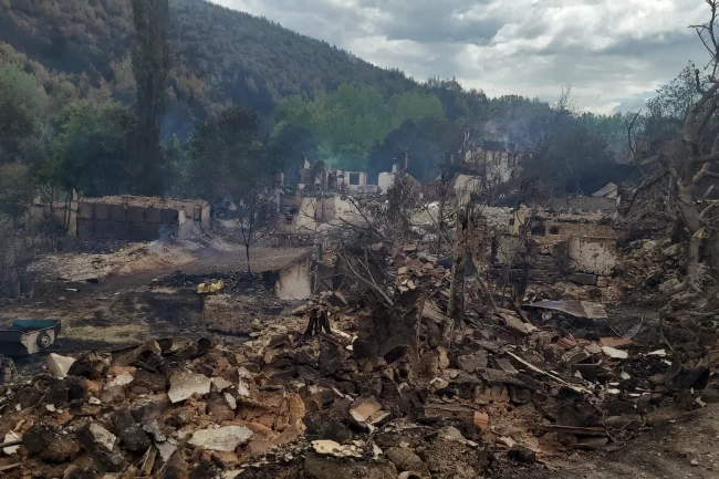 Yangın bölgelerinde hasar tespitler başladı... İşte ilk tespitler
