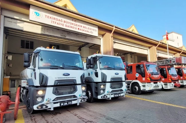 Tekirdağ'dan Enez'e yangın güvenliği desteği