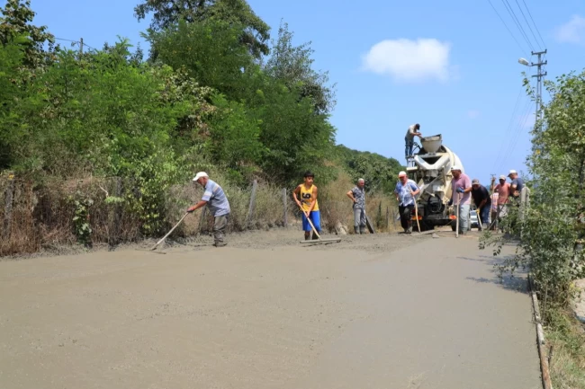 Ünye'de yol hayali gerçek oldu
