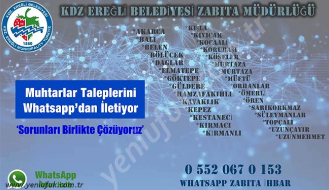 MUHTAR İHBAR HATTI KURULDU..