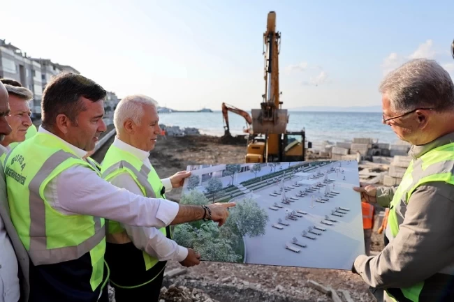 Mudanya'nın vitrini Bursa Büyükşehir'le yenileniyor