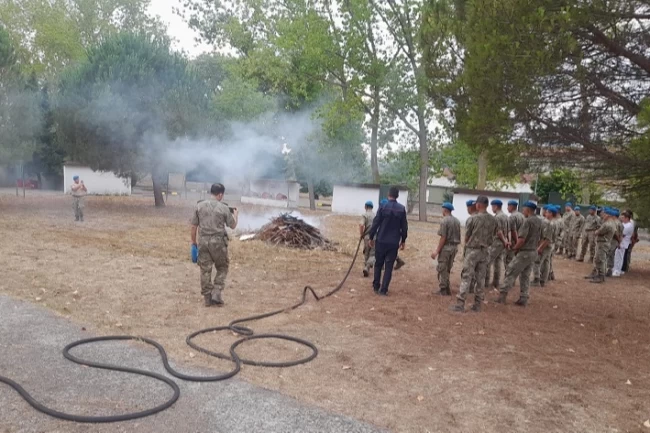 KOBİTEM'in yangın eğitimleri devam ediyor